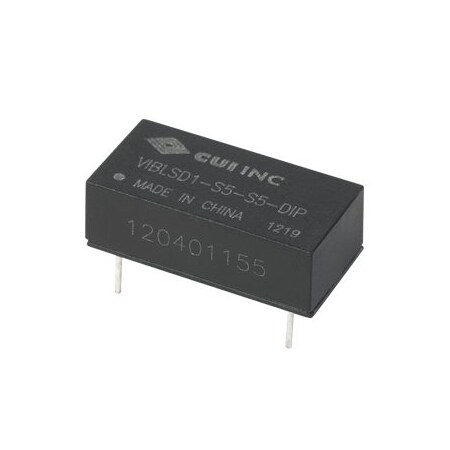 Cui Inc Isolated Dc/Dc Converters Dc-Dc Isolated, 1 W, 22.8~25.2 Vdc Input, 12 Vdc, 84 Ma, Single Output,  VIBLSD1-S24-S12-DIP
